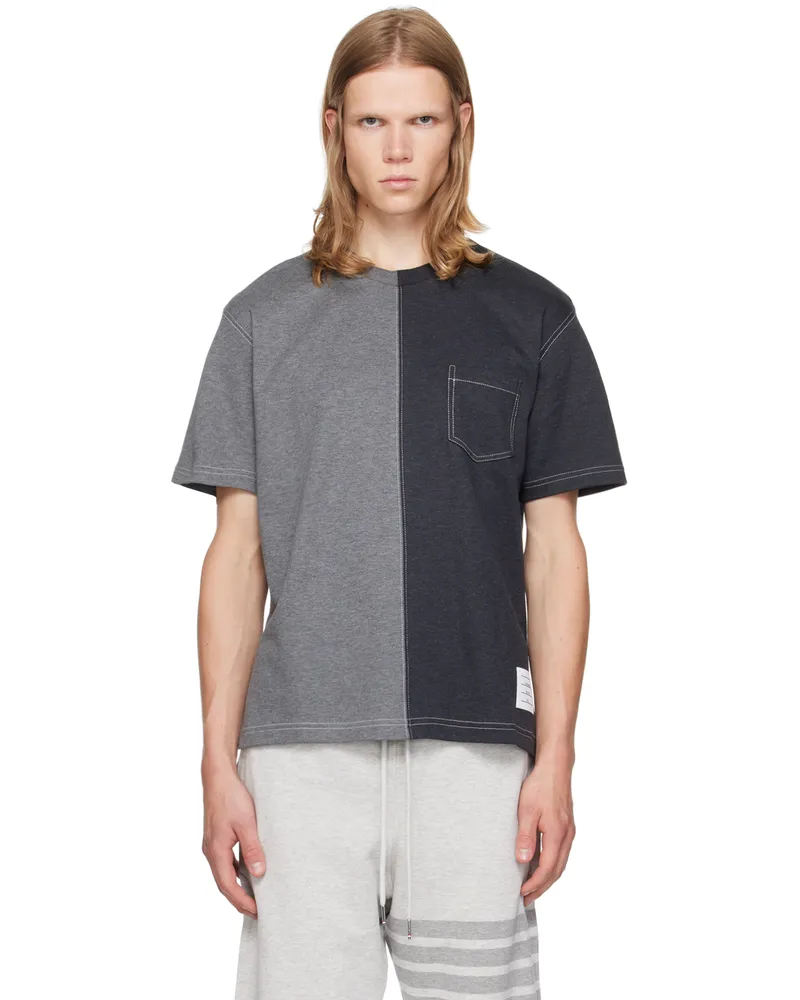 Thom Browne Gray Funmix T-Shirt 997