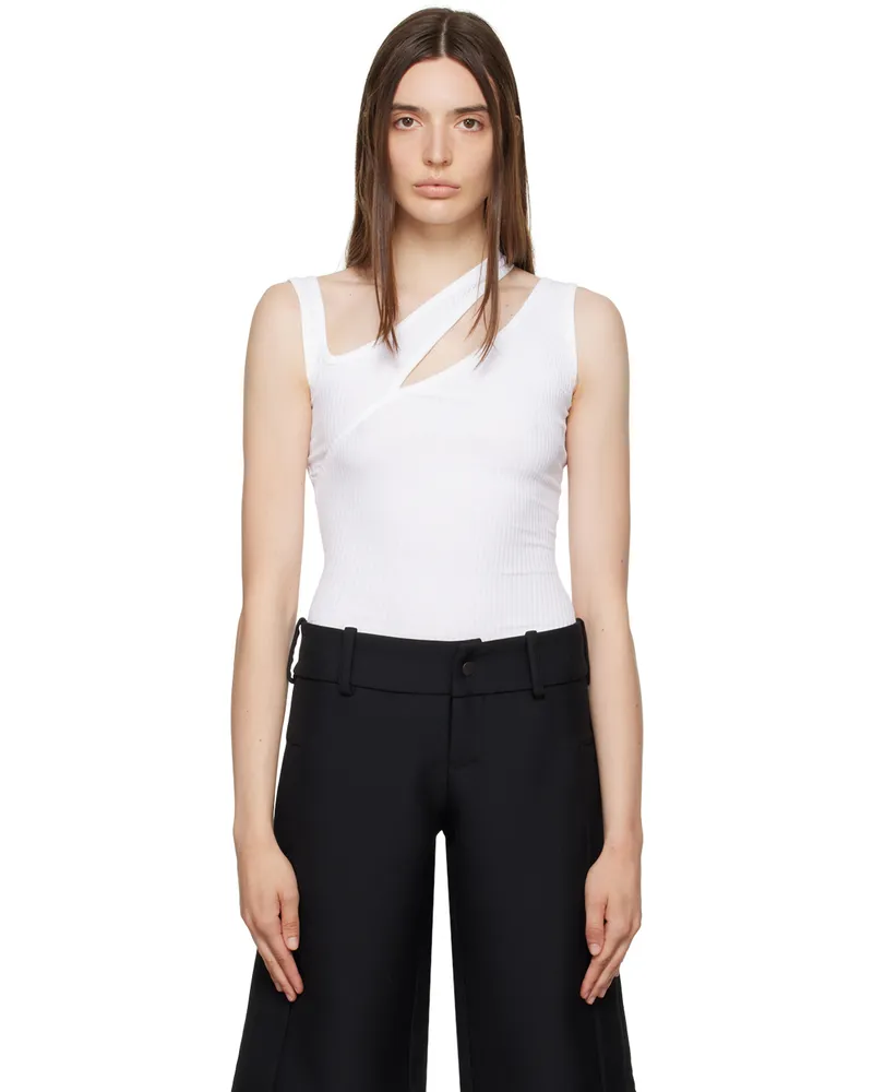 Han Kjøbenhavn White Cutout Tank Top White