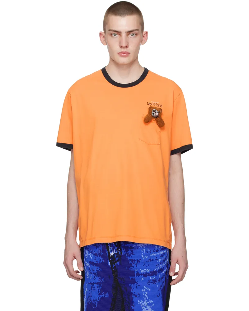 Doublet Orange With My Friend T-Shirt Orange