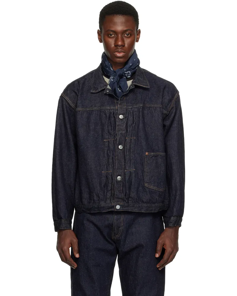 Kaptain Sunshine Blue Tracker 1P Denim Jacket Indigo