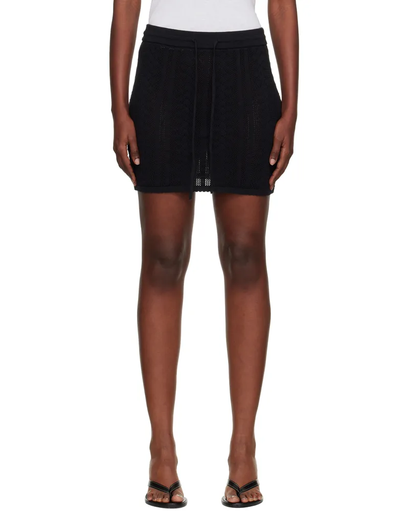Holzweiler Black Tine Crochet Miniskirt 1051