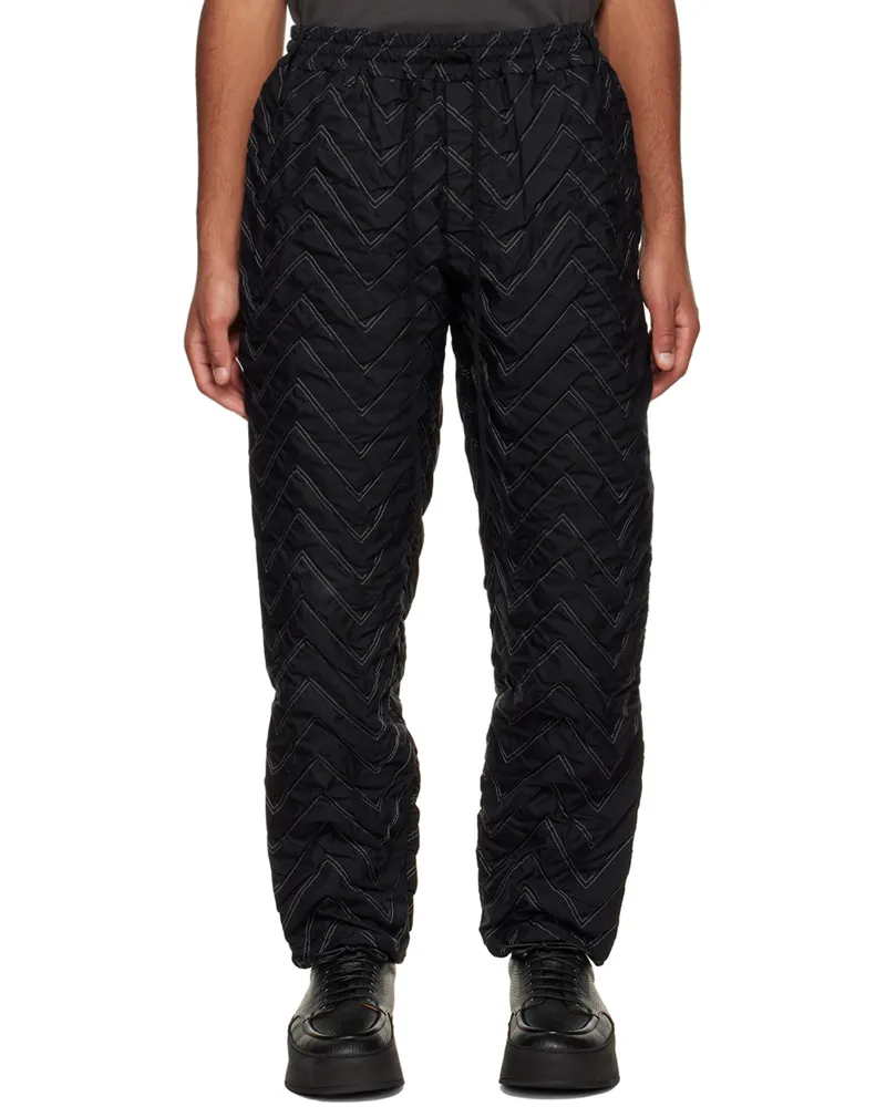 Song For The Mute Black Quilted Trousers Black