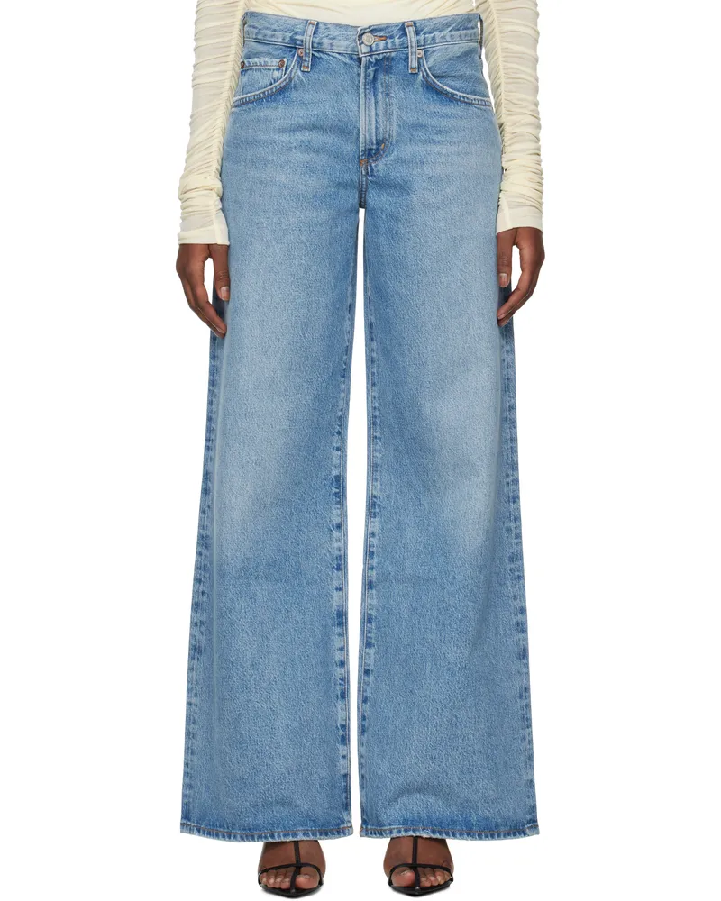 AGOLDE Blue Clara Jeans Signal