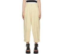 Beige Grease Trousers