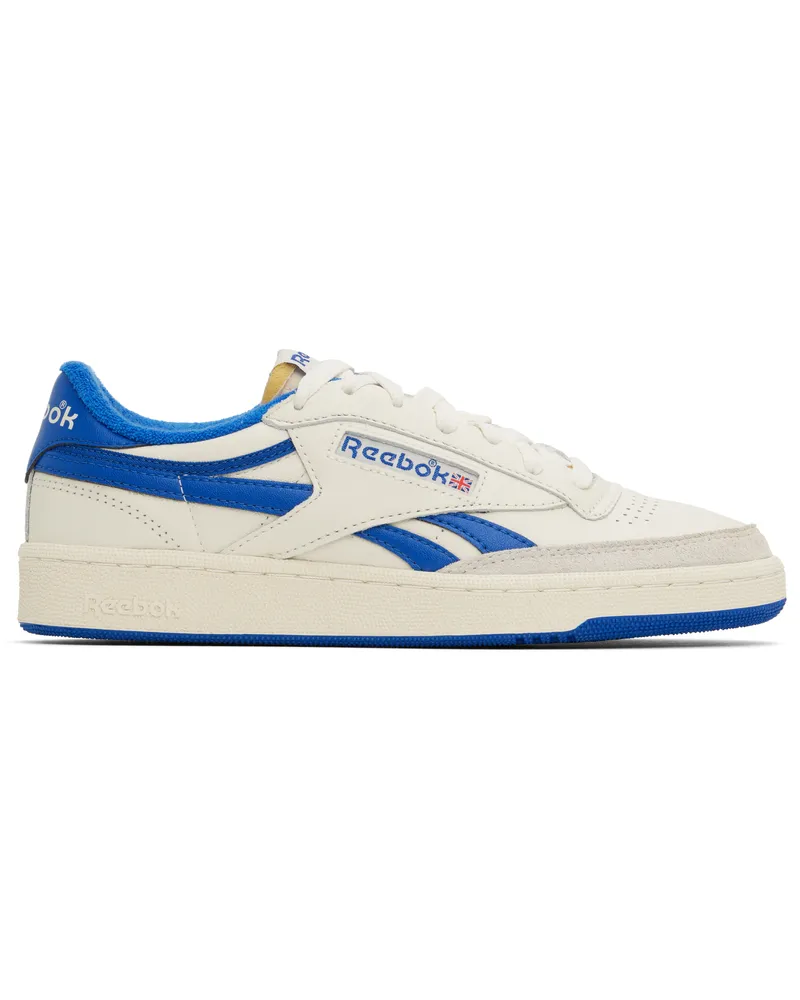 Reebok Off-White & Blue Club C Revenge Vintage Sneakers Chalk