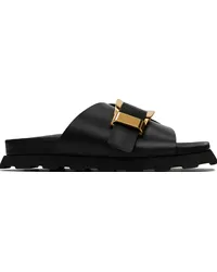 Proenza Schouler Black Buckle Slides Black