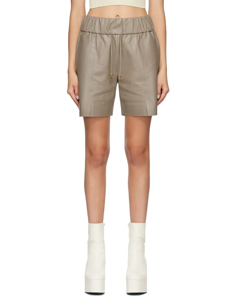 AERON Taupe Chirac Shorts Fossil