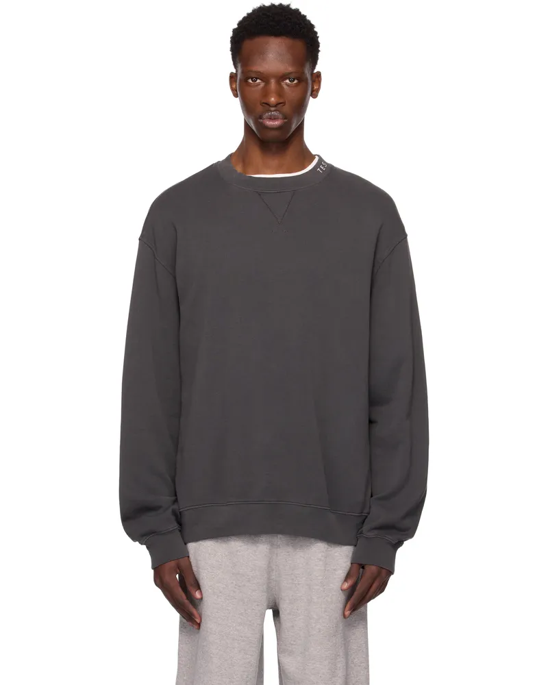 The Elder Statesman Gray Daily Crew Sweatshirt 023
