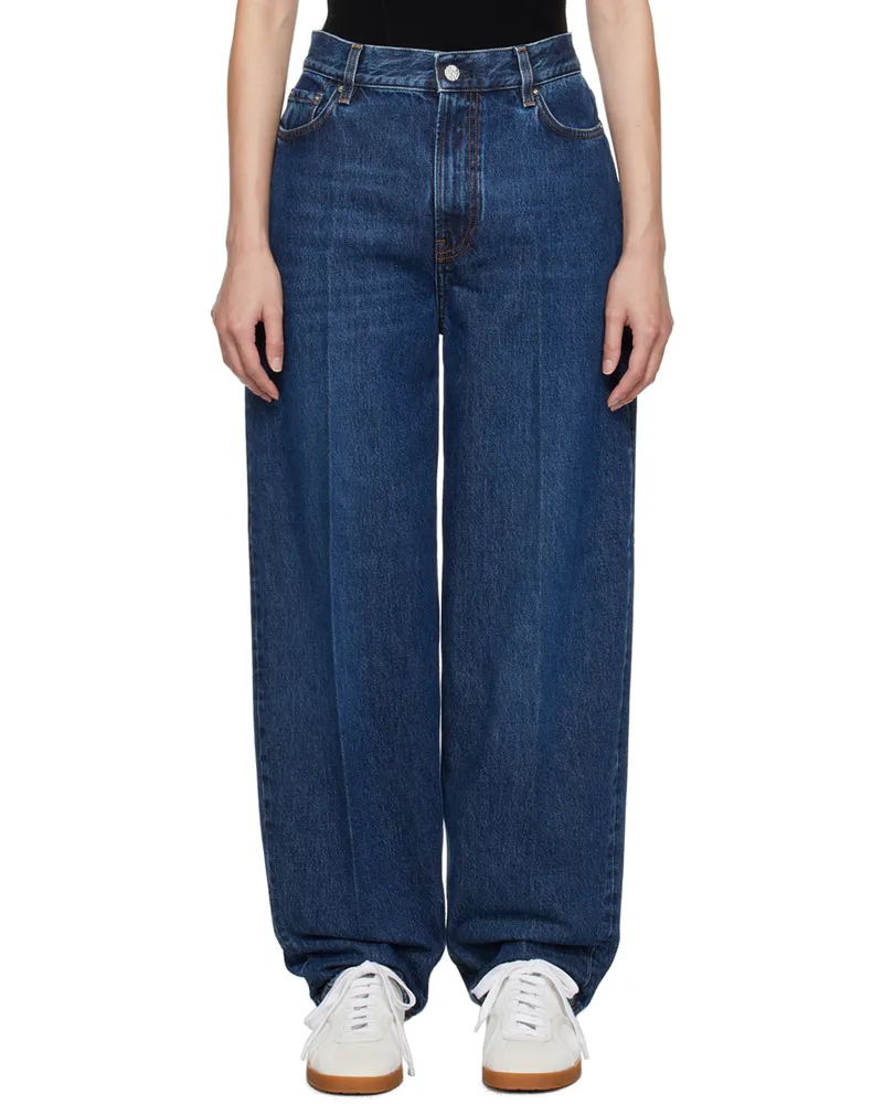 Totême Indigo Wide-Leg Jeans 404