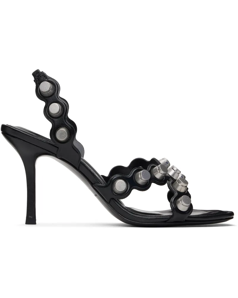 Alexander Wang Black Riot 85 Heeled Sandals Black