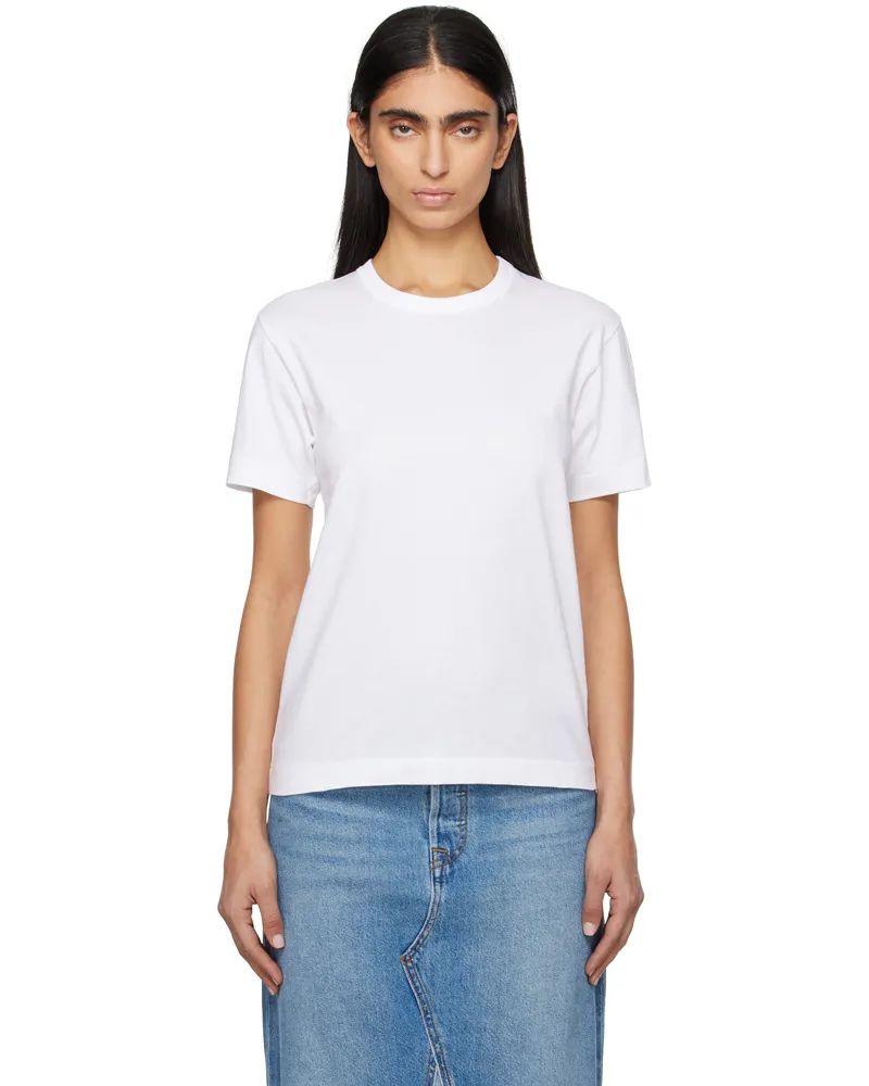 Comme des Garçons White 'Heart On Back' T-shirt 3
