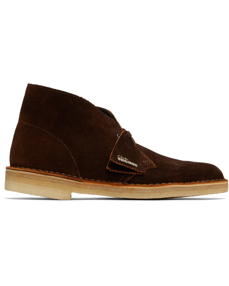 Clarks Brown Suede Desert Boots Brwn