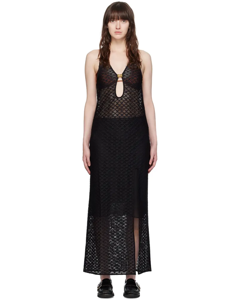 Ganni Black Hardware Maxi Dress 099