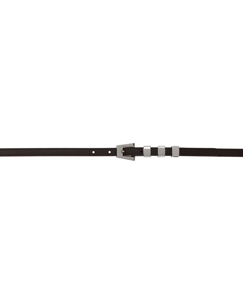 by FAR Brown Vic Nappa Leather Belt Br023