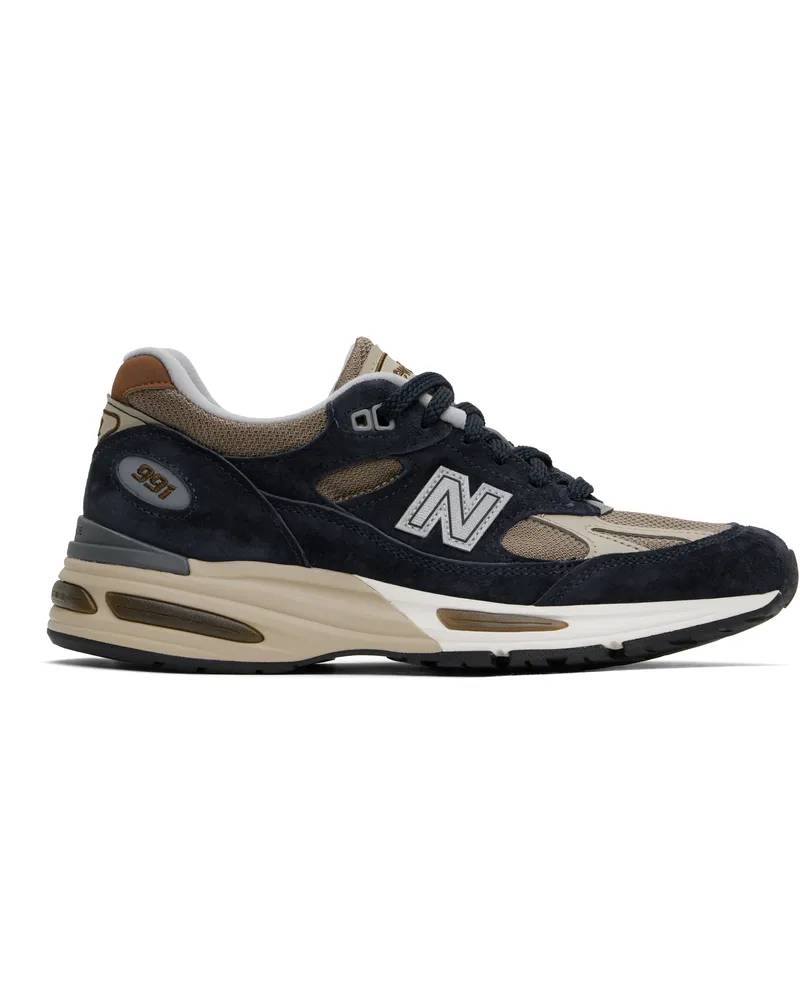 New Balance Black & Beige 'Made in UK' 991v2 Sneakers After
