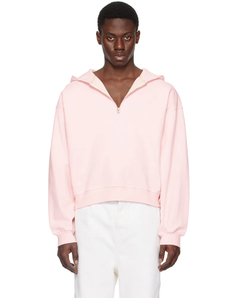 RECTO Pink Zip Hoodie Ip