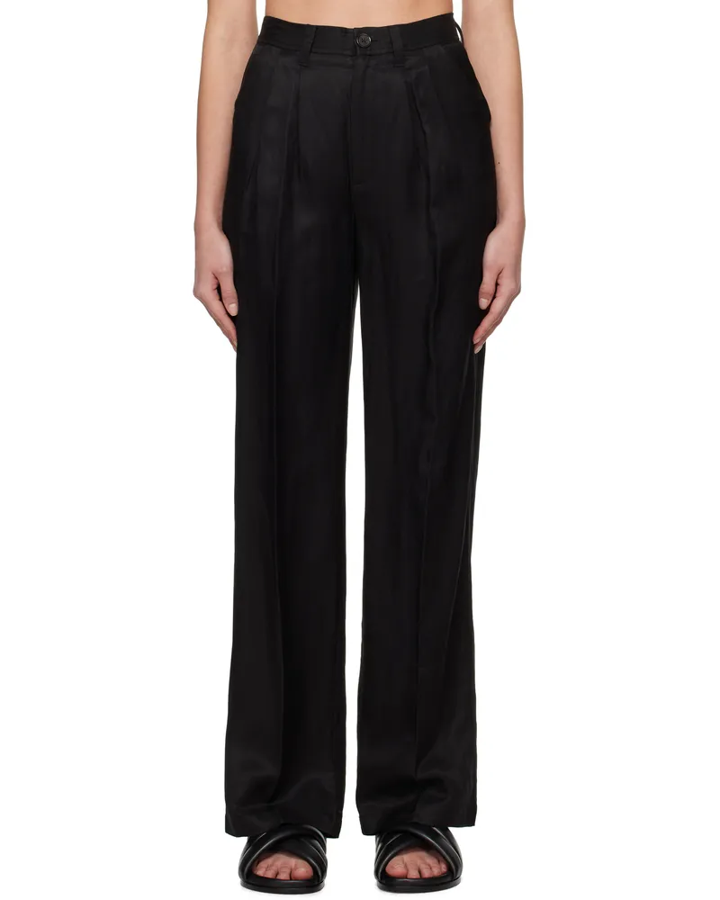 Anine Bing Black Carrie Trousers Black