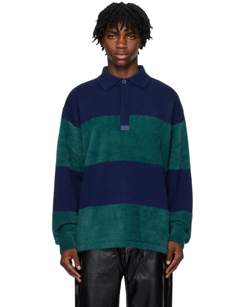Eytys Navy & Green Jarvis Polo Navy