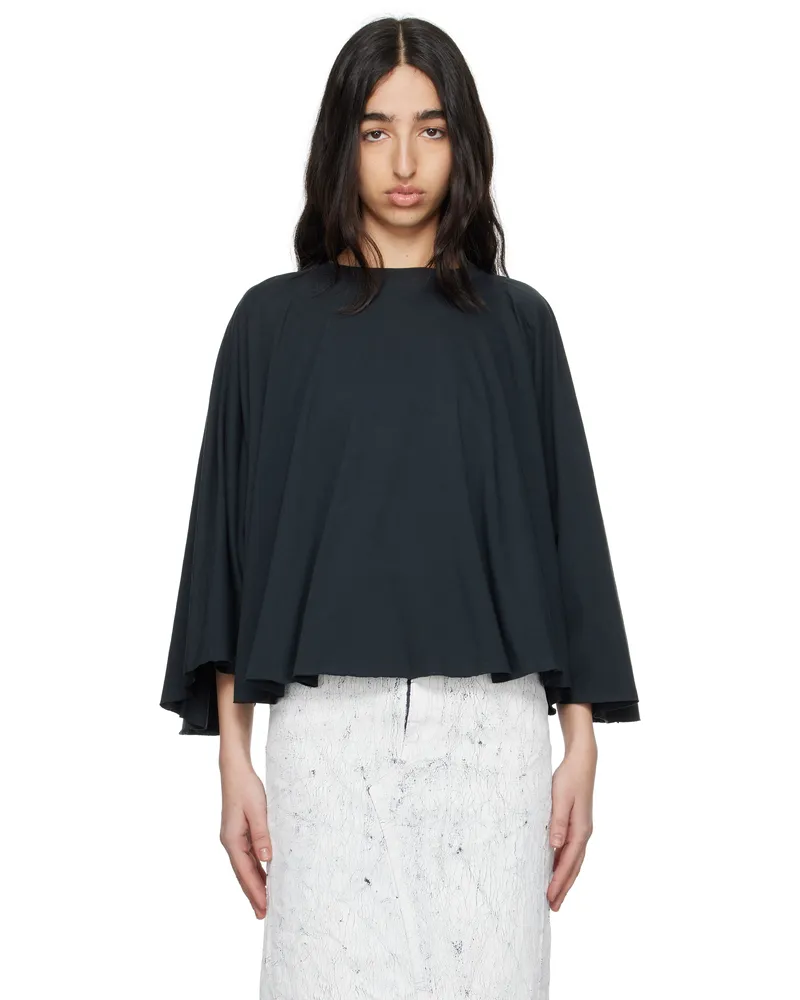 Maison Margiela Black Basic Jersey Long-Sleeved T-shirt 900