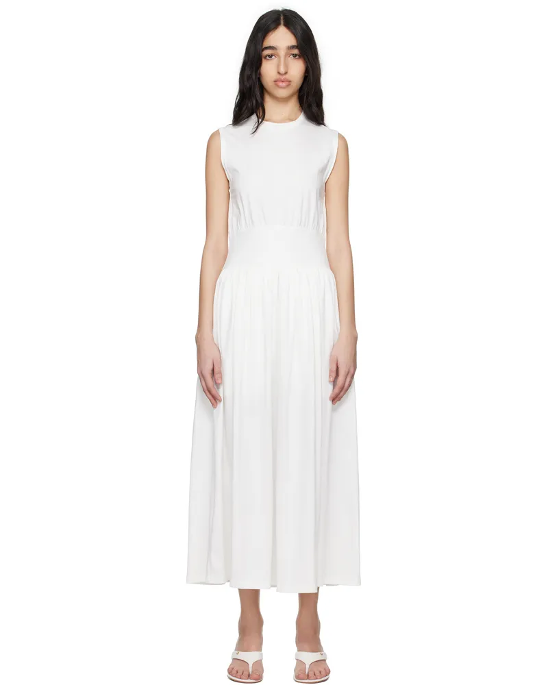 Totême Off-White Sleeveless Cotton Tee Maxi Dress Off
