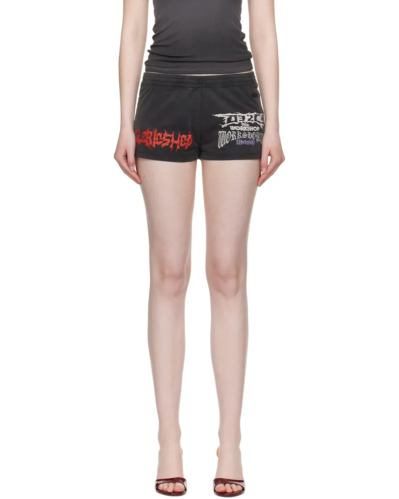 032c Gray Telepresence Comfort Shorts Faded