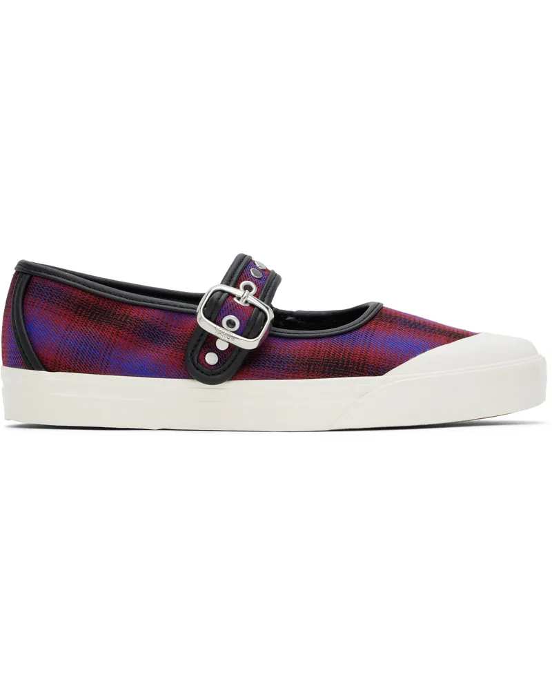 Vans Red LX Mary Jane Lo Pro Ballerina Flats Prep
