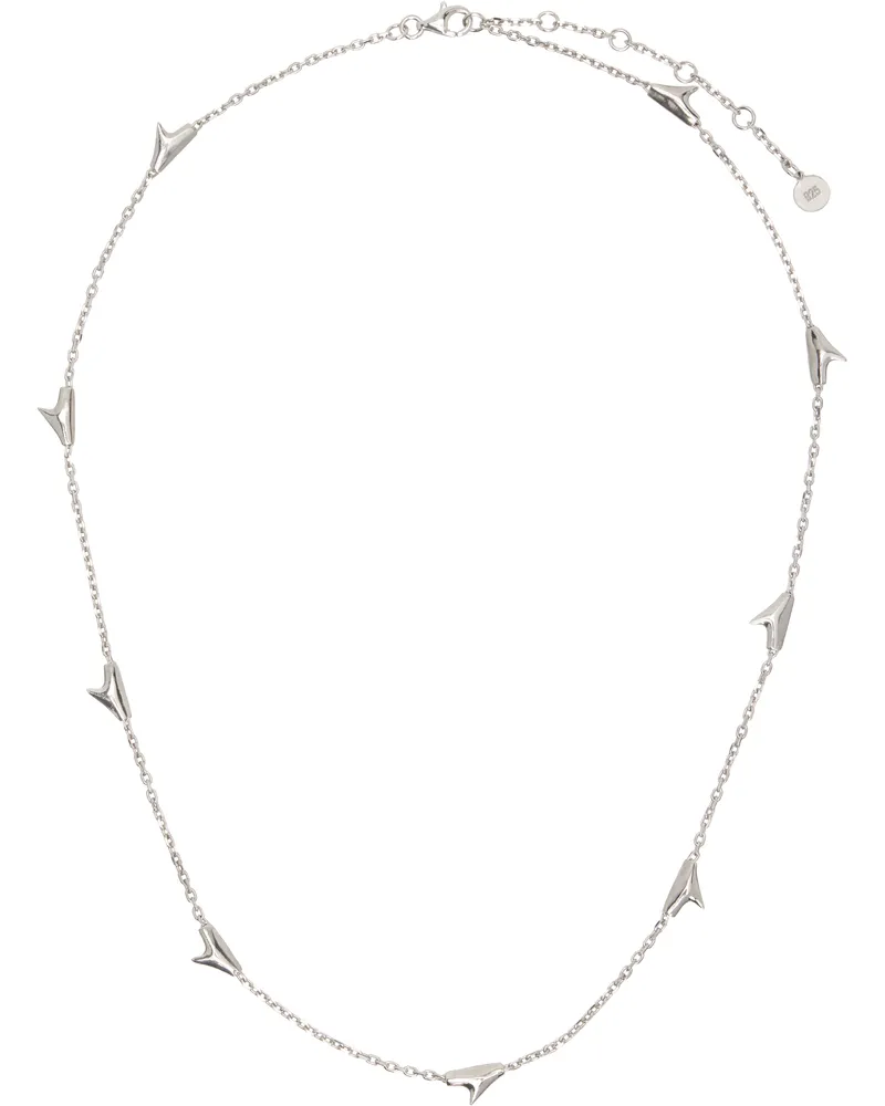 Alan Crocetti Chain Of Thorns Necklace Rhodium