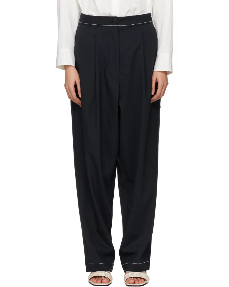 CORDERA Navy Tailoring Stitch Trousers Navy