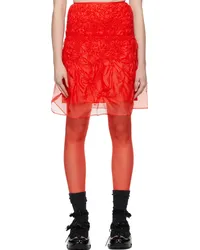 Cecilie Bahnsen Red Vida Miniskirt Red