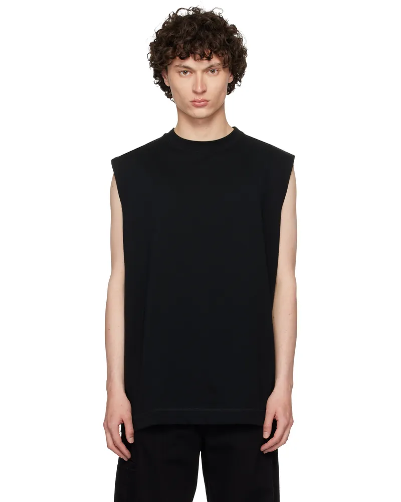 N.HOOLYWOOD Black Loose-Fit Tank Top Black
