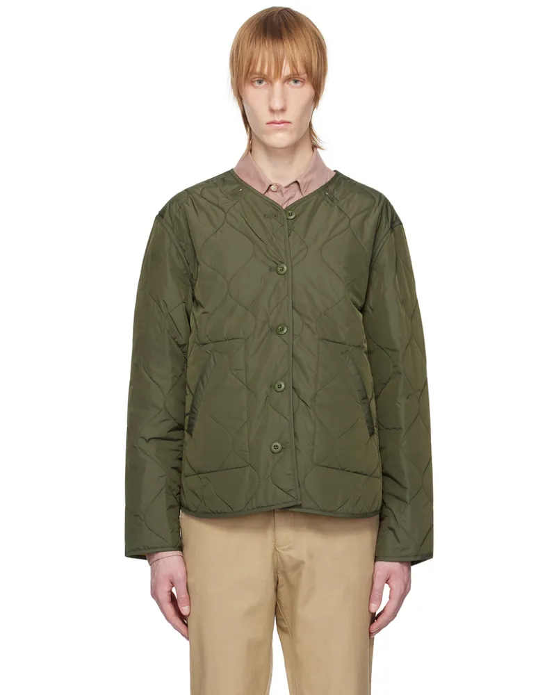 Officine Generale Khaki Cody Reversible Jacket Olive