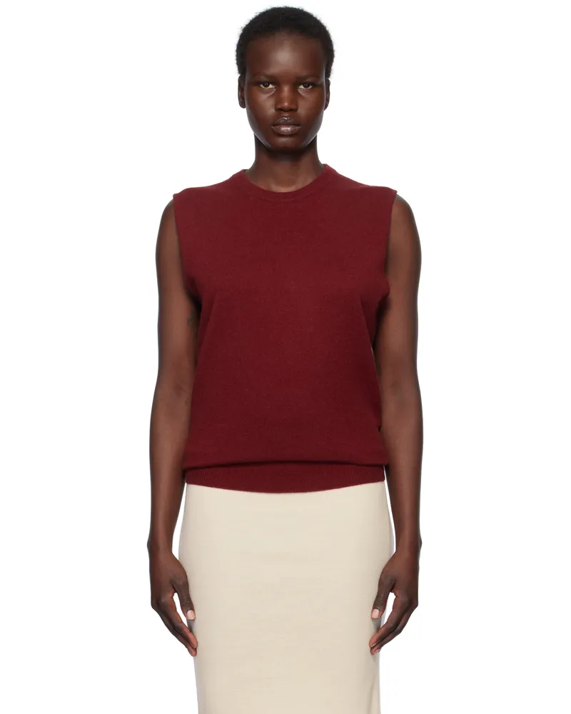 Jil Sander Red Cashmere Vest 611