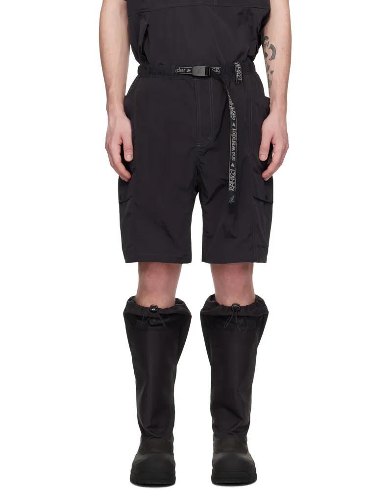 and wander Black Gramicci Edition Shorts Black