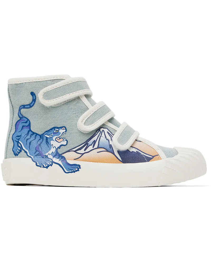 Kenzo Kids Blue Velcro Sneakers 78g