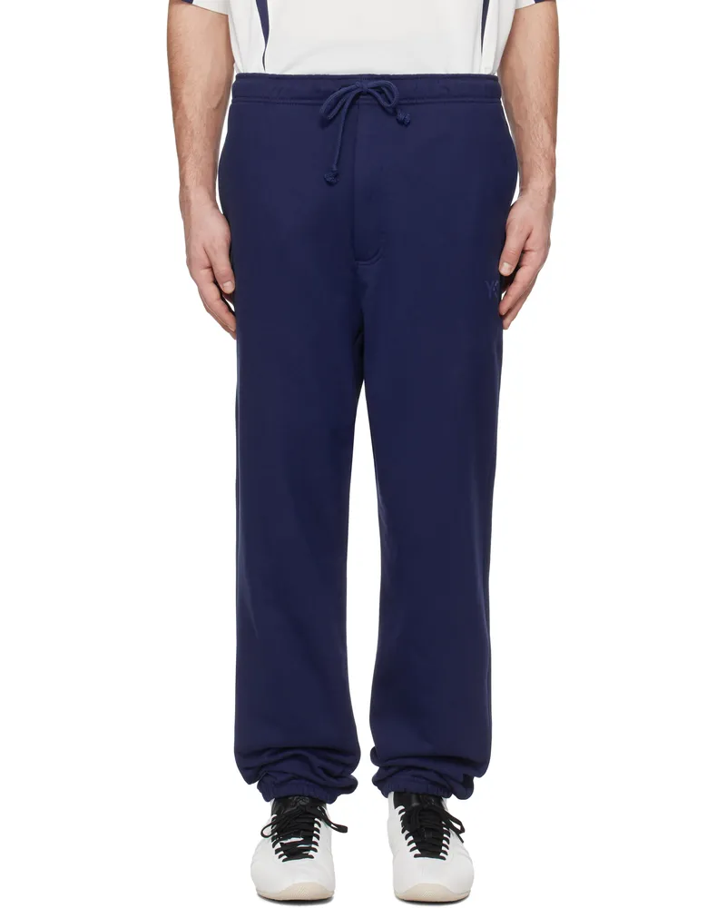Y-3 Blue French Terry Sweatpants Blue