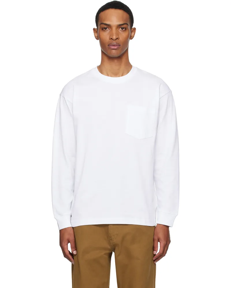 Norse Projects White 'Norse' Standard Heavy Loose LS T-shirt White0001