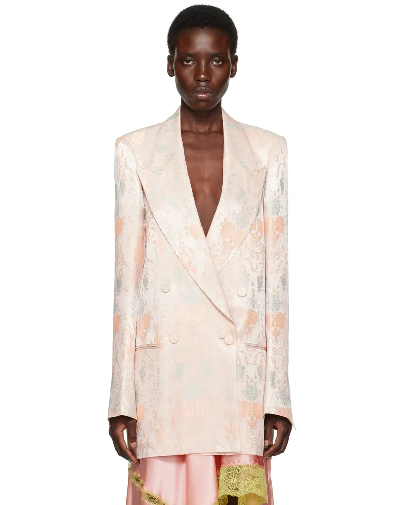Dries van Noten Pink Jacquard Blazer 313