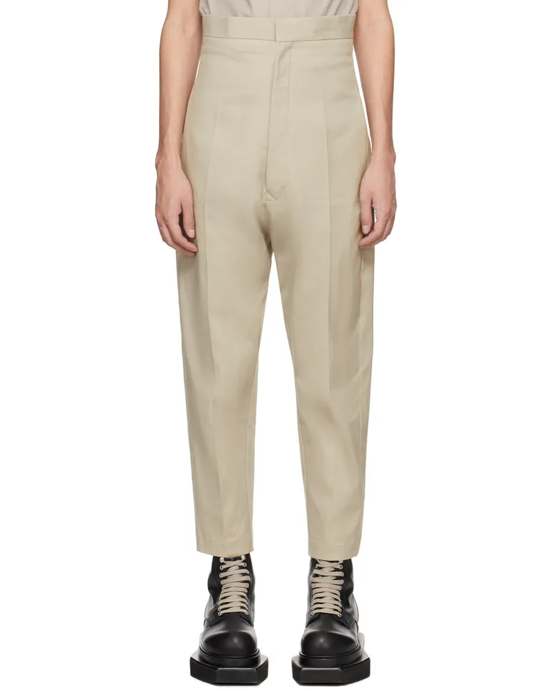 Rick Owens Off-White Dirt Cooper Trousers 08
