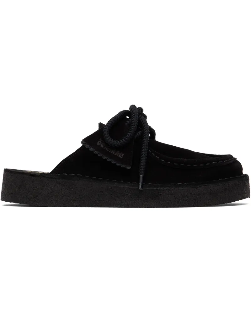 Clarks Black Desert Nomad Mules Black