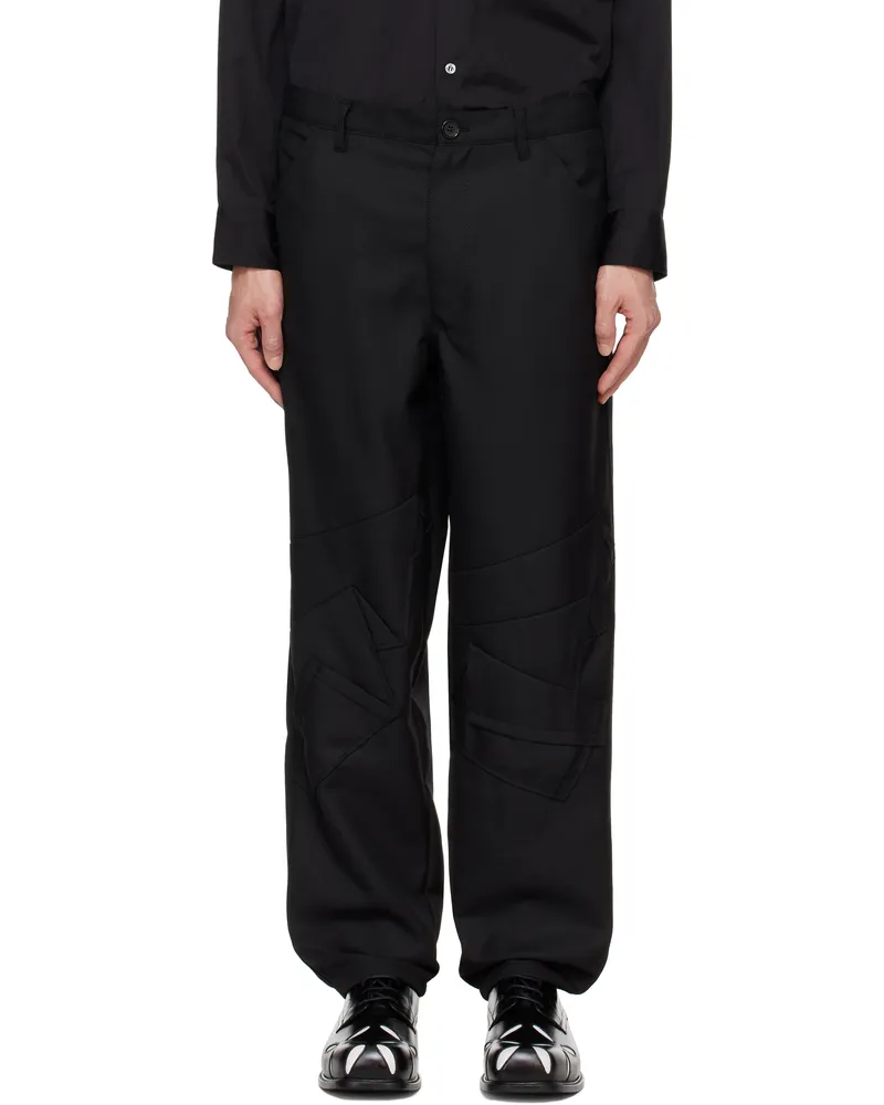 Comme des Garçons Black Gabardine Trousers 1