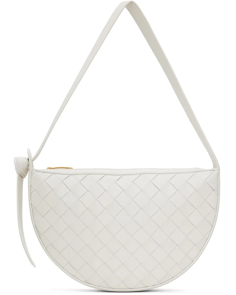 Bottega Veneta White Mini Sunrise Bag 9009