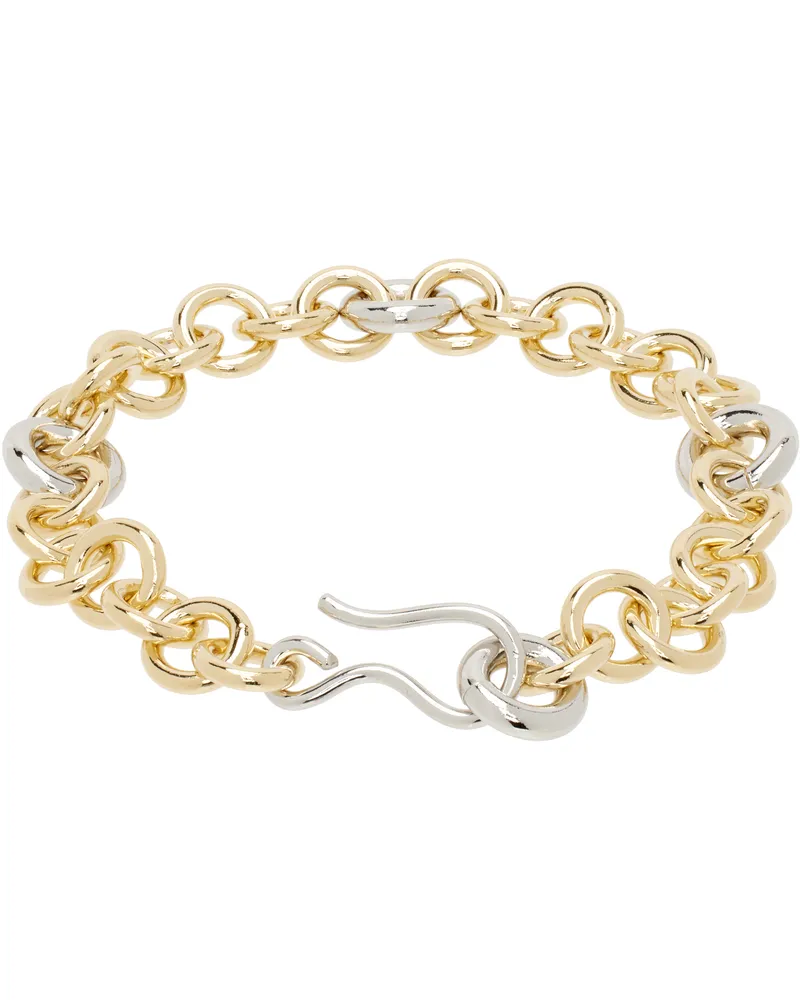 Laura Lombardi Silver & Gold Maglia Bracelet Two