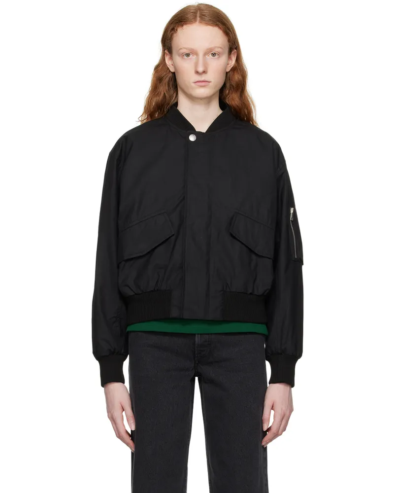 A.P.C. Black Haley Bomber Jacket Lzz