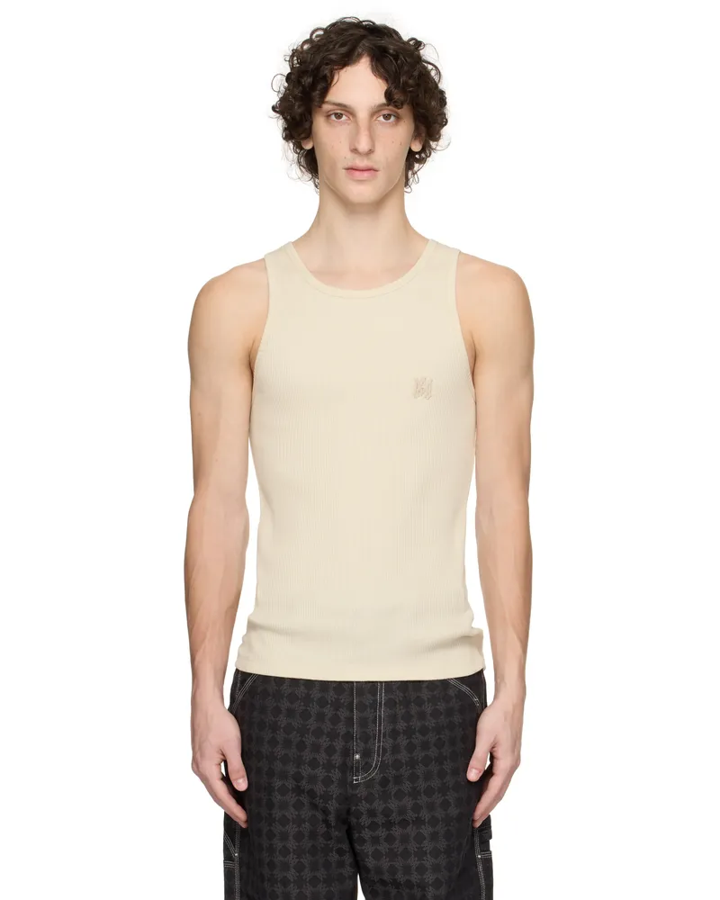 Amiri Off-White MA Tonal Tank Top Alabaster