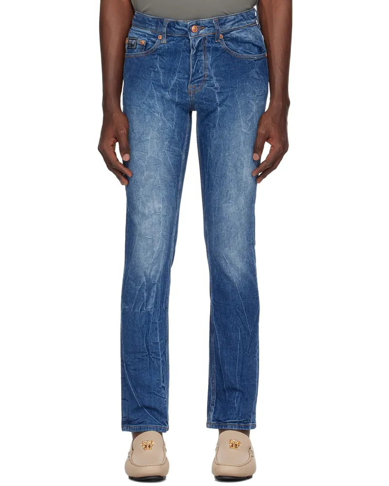 Versace Jeans Indigo Slim-Fit Jeans Eindigo