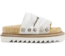 Off-White Embellished Sandals