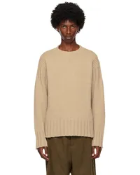 Jil Sander Taupe Crewneck Sweater Sand