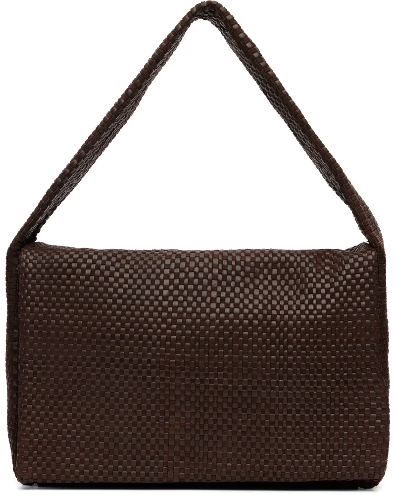 St. Agni Brown Lattice Everyday Satchel Coffee