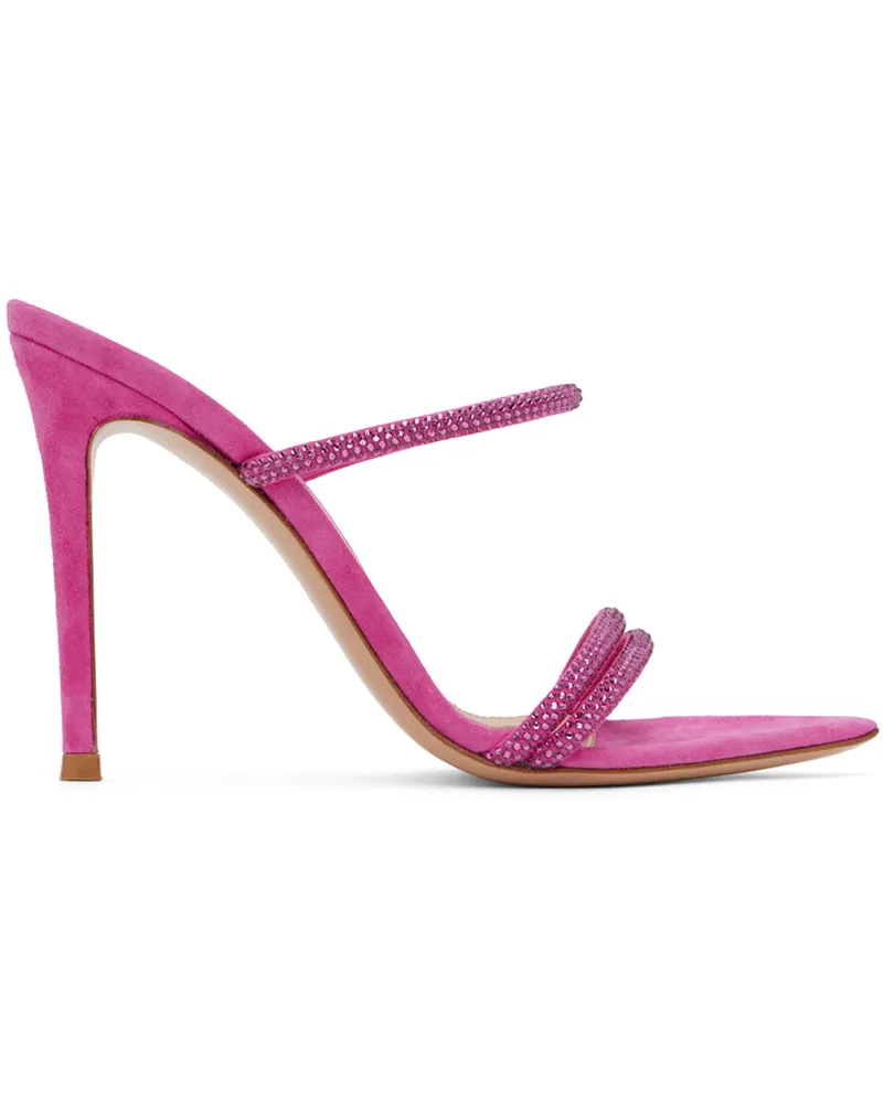 Gianvito Rossi Pink Cannes Heeled Sandals Bloom