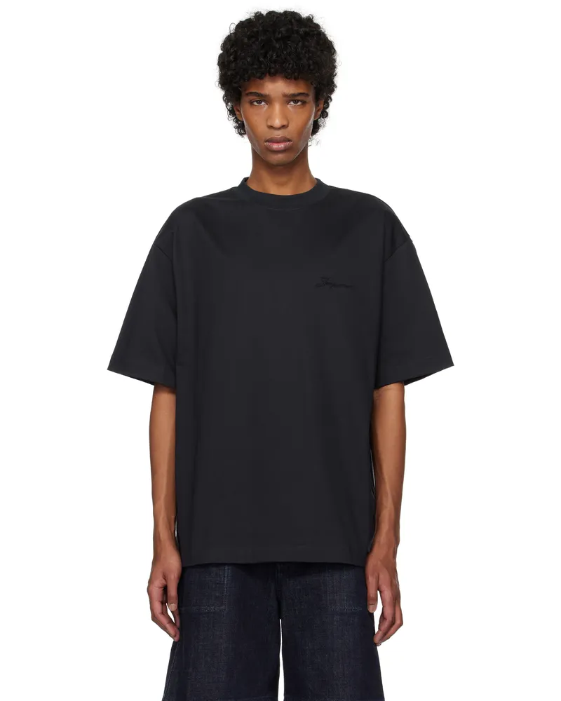 Jacquemus Navy 'The Haltères' T-shirt 3fo